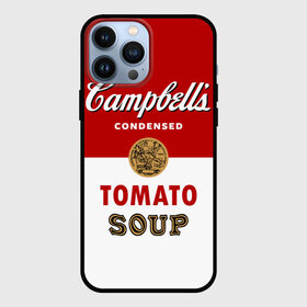 Чехол для iPhone 13 Pro Max с принтом Банка с супом Кэмпбелл в Екатеринбурге,  |  | campbell’s soup | pop art | popart | арт | банка с супом кэмпбелл | банки с супом кэмпбелл | большая банка супа кэмпбелл с открывашкой | поп арт | суп кэмпбелл | энди уорхол