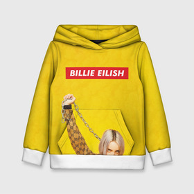 Детская толстовка 3D с принтом Billie Eilish в Екатеринбурге, 100% полиэстер | двухслойный капюшон со шнурком для регулировки, мягкие манжеты на рукавах и по низу толстовки, спереди карман-кенгуру с мягким внутренним слоем | billie eilish | lovely | music | ocean eyes | pop | билли айлиш | девушка | музыка | океан | поп | эйлиш | элиш