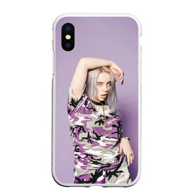 Чехол для iPhone XS Max матовый с принтом Billie Eilish в Екатеринбурге, Силикон | Область печати: задняя сторона чехла, без боковых панелей | billie eilish | lovely | music | ocean eyes | pop | билли айлиш | девушка | музыка | океан | поп | эйлиш | элиш