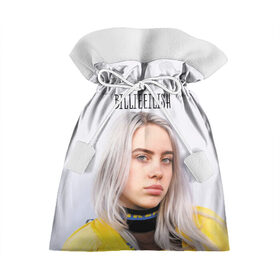 Подарочный 3D мешок с принтом BillieEilish в Екатеринбурге, 100% полиэстер | Размер: 29*39 см | Тематика изображения на принте: billie eilish | lovely | music | ocean eyes | pop | билли айлиш | девушка | музыка | океан | поп | эйлиш | элиш