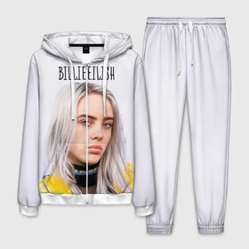 Мужской костюм 3D с принтом BillieEilish в Екатеринбурге, 100% полиэстер | Манжеты и пояс оформлены тканевой резинкой, двухслойный капюшон со шнурком для регулировки, карманы спереди | billie eilish | lovely | music | ocean eyes | pop | билли айлиш | девушка | музыка | океан | поп | эйлиш | элиш