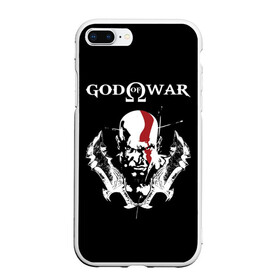 Чехол для iPhone 7Plus/8 Plus матовый с принтом God of War в Екатеринбурге, Силикон | Область печати: задняя сторона чехла, без боковых панелей | god of war | арес | афина | бог | бог войны | воин | генерал | гидра | кратос | призрак | спарта | татуировка