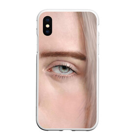 Чехол для iPhone XS Max матовый с принтом Ocean Eyes в Екатеринбурге, Силикон | Область печати: задняя сторона чехла, без боковых панелей | billie eilish | lovely | music | ocean eyes | pop | билли айлиш | девушка | музыка | океан | поп | эйлиш | элиш