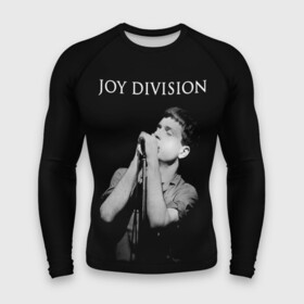 Мужской рашгард 3D с принтом Joy Division в Екатеринбурге,  |  | Тематика изображения на принте: ian curtis | joy division | joy division unknown pleasures | love will tear us apart | группы | иэн кёртис | пост панк | рок