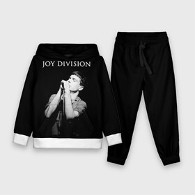 Детский костюм 3D (с толстовкой) с принтом Joy Division в Екатеринбурге,  |  | Тематика изображения на принте: ian curtis | joy division | joy division unknown pleasures | love will tear us apart | группы | иэн кёртис | пост панк | рок