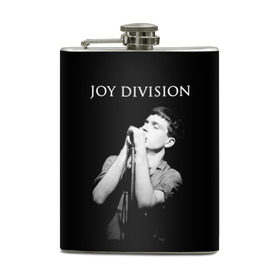 Фляга с принтом Joy Division в Екатеринбурге, металлический корпус | емкость 0,22 л, размер 125 х 94 мм. Виниловая наклейка запечатывается полностью | Тематика изображения на принте: ian curtis | joy division | joy division unknown pleasures | love will tear us apart | группы | иэн кёртис | пост панк | рок