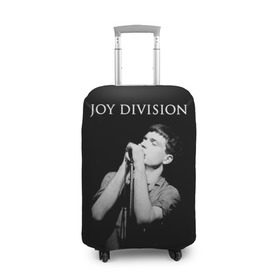 Чехол для чемодана 3D с принтом Joy Division в Екатеринбурге, 86% полиэфир, 14% спандекс | двустороннее нанесение принта, прорези для ручек и колес | Тематика изображения на принте: ian curtis | joy division | joy division unknown pleasures | love will tear us apart | группы | иэн кёртис | пост панк | рок