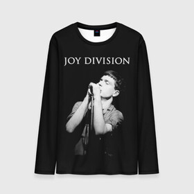 Мужской лонгслив 3D с принтом Joy Division в Екатеринбурге, 100% полиэстер | длинные рукава, круглый вырез горловины, полуприлегающий силуэт | Тематика изображения на принте: ian curtis | joy division | joy division unknown pleasures | love will tear us apart | группы | иэн кёртис | пост панк | рок