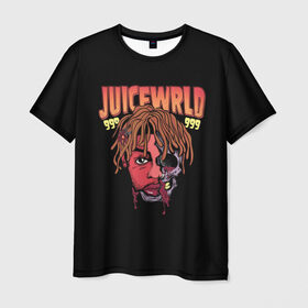 Мужская футболка 3D с принтом Juice WRLD в Екатеринбурге, 100% полиэфир | прямой крой, круглый вырез горловины, длина до линии бедер | dreams | jucie | juice | lucid | rap | world | wrld | американский | ворлд | врлд | джус | реп | репер | рэп | рэпер