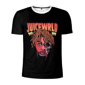 Мужская футболка 3D спортивная с принтом Juice WRLD в Екатеринбурге, 100% полиэстер с улучшенными характеристиками | приталенный силуэт, круглая горловина, широкие плечи, сужается к линии бедра | Тематика изображения на принте: dreams | jucie | juice | lucid | rap | world | wrld | американский | ворлд | врлд | джус | реп | репер | рэп | рэпер