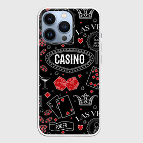 Чехол для iPhone 13 Pro с принтом Казино в Екатеринбурге,  |  | casi | азарт | америка | белый | город | графика | давай | игра | играть | игрок | иллюстрация | искусство | казино | картинка | карты | корона | красный | кубики | лас вегас | масти | мода | орнамент | покер