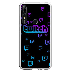 Чехол для Honor P Smart Z с принтом Twitch (gradient) в Екатеринбурге, Силикон | Область печати: задняя сторона чехла, без боковых панелей | Тематика изображения на принте: видеоигры | видеостриминг | киберспорт | стрим | трансляции | турниры