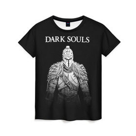 Женская футболка 3D с принтом Dark Souls в Екатеринбурге, 100% полиэфир ( синтетическое хлопкоподобное полотно) | прямой крой, круглый вырез горловины, длина до линии бедер | dark souls | games | praise the sun | игры | компьютерные игры | рыцарь | тёмные души