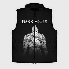 Мужской жилет утепленный 3D с принтом Dark Souls в Екатеринбурге,  |  | dark souls | games | praise the sun | игры | компьютерные игры | рыцарь | тёмные души