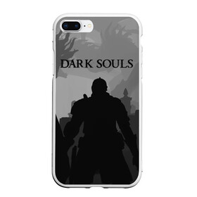 Чехол для iPhone 7Plus/8 Plus матовый с принтом Dark Souls в Екатеринбурге, Силикон | Область печати: задняя сторона чехла, без боковых панелей | dark souls | games | praise the sun | игры | компьютерные игры | рыцарь | тёмные души