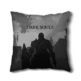 Подушка 3D с принтом Dark Souls в Екатеринбурге, наволочка – 100% полиэстер, наполнитель – холлофайбер (легкий наполнитель, не вызывает аллергию). | состоит из подушки и наволочки. Наволочка на молнии, легко снимается для стирки | dark souls | games | praise the sun | игры | компьютерные игры | рыцарь | тёмные души