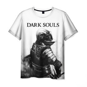 Мужская футболка 3D с принтом Dark Souls в Екатеринбурге, 100% полиэфир | прямой крой, круглый вырез горловины, длина до линии бедер | dark souls | games | praise the sun | игры | компьютерные игры | рыцарь | тёмные души