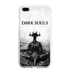 Чехол для iPhone 7Plus/8 Plus матовый с принтом Dark Souls в Екатеринбурге, Силикон | Область печати: задняя сторона чехла, без боковых панелей | dark souls | games | praise the sun | игры | компьютерные игры | рыцарь | тёмные души