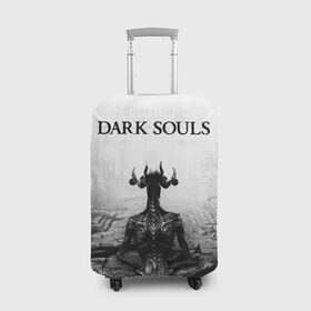 Чехол для чемодана 3D с принтом Dark Souls в Екатеринбурге, 86% полиэфир, 14% спандекс | двустороннее нанесение принта, прорези для ручек и колес | dark souls | games | praise the sun | игры | компьютерные игры | рыцарь | тёмные души