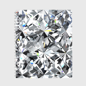 Тетрадь с принтом Бриллиантовое мерцание в Екатеринбурге, 100% бумага | 48 листов, плотность листов — 60 г/м2, плотность картонной обложки — 250 г/м2. Листы скреплены сбоку удобной пружинной спиралью. Уголки страниц и обложки скругленные. Цвет линий — светло-серый
 | Тематика изображения на принте: diamond | facets | glitter | highlights | precious | shimmer | sto | абстракция | блеск | блики | бриллиантовое | геометрический | грани | графика | драгоценный | иллюстрация | искусство | камень | картинка | мерцание | мода