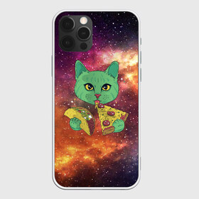 Чехол для iPhone 12 Pro Max с принтом Космический Кот в Екатеринбурге, Силикон |  | cat | cosmic | galaxy | pizza | taco | в космосе | галактика | космос | кот | коты | пицца | тако