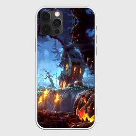 Чехол для iPhone 12 Pro Max с принтом Хэллоуин в Екатеринбурге, Силикон |  | candles | d | fear | forest | halloween | horror | hut | night | pumpkin | ворота | глаза | железные | забор | изба | иллюстрация | картинка | красные | лес | мода | молния | ночь | облака | праздник | рисунок | свечи | серый | совы