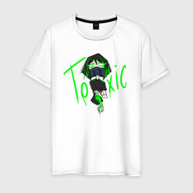 Мужская футболка хлопок с принтом Toxic в Екатеринбурге, 100% хлопок | прямой крой, круглый вырез горловины, длина до линии бедер, слегка спущенное плечо. | Тематика изображения на принте: chemical | girls