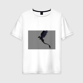Женская футболка хлопок Oversize с принтом Как приручить дракона в Екатеринбурге, 100% хлопок | свободный крой, круглый ворот, спущенный рукав, длина до линии бедер
 | детский мультфильм | для детей | как приручить дракона | мультик | мультфильм