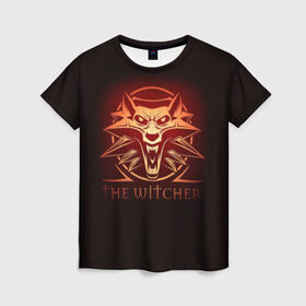 Женская футболка 3D с принтом The Witcher в Екатеринбурге, 100% полиэфир ( синтетическое хлопкоподобное полотно) | прямой крой, круглый вырез горловины, длина до линии бедер | wild hunt | арбалет | ведьмак 3 | геральт | дикая | магия | охота | сказка | сфера | фэнтези | цири