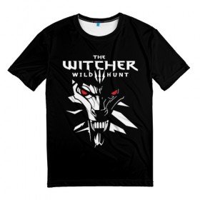 Мужская футболка 3D с принтом The Witcher 3: Wild Hunt в Екатеринбурге, 100% полиэфир | прямой крой, круглый вырез горловины, длина до линии бедер | wild hunt | арбалет | ведьмак 3 | геральт | дикая | магия | охота | сказка | сфера | фэнтези | цири