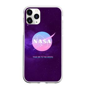 Чехол для iPhone 11 Pro Max матовый с принтом NASA Take me to the Moon в Екатеринбурге, Силикон |  | Тематика изображения на принте: administration | aeronautics | brand | logo | nasa | national | oldschool | space | usa | исследование | космос | лого | наса | национальное | олдскул | сша | управление