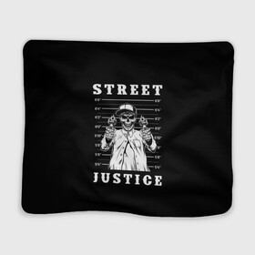 Плед 3D с принтом Street justice в Екатеринбурге, 100% полиэстер | закругленные углы, все края обработаны. Ткань не мнется и не растягивается | justice | s | skeleton | skull | street | банда | бандана | бандит | бейсболка | графика | иллюстрация | картинка | мода | надпись | оружие | пистолеты | платок | револьверы | рисунок | символ | скелет | справедливость