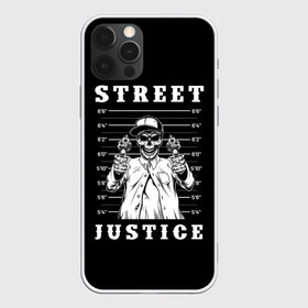 Чехол для iPhone 12 Pro Max с принтом Street justice в Екатеринбурге, Силикон |  | Тематика изображения на принте: justice | s | skeleton | skull | street | банда | бандана | бандит | бейсболка | графика | иллюстрация | картинка | мода | надпись | оружие | пистолеты | платок | револьверы | рисунок | символ | скелет | справедливость