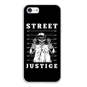 Чехол для iPhone 5/5S матовый с принтом Street justice в Екатеринбурге, Силикон | Область печати: задняя сторона чехла, без боковых панелей | justice | s | skeleton | skull | street | банда | бандана | бандит | бейсболка | графика | иллюстрация | картинка | мода | надпись | оружие | пистолеты | платок | револьверы | рисунок | символ | скелет | справедливость