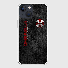 Чехол для iPhone 13 mini с принтом Umbrella corporation в Екатеринбурге,  |  | biohazard | evil | project alice | r.p.d | resident | амбрелла | вирус g | вирус т | грандж | зомби | зонт | йовович | клэр | леон | милла | обитель зла | умбрелла | элис