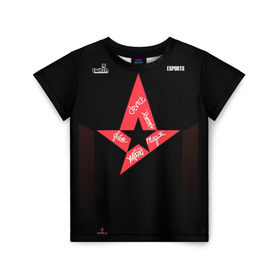 Детская футболка 3D с принтом Astralis (Jersey 2019) в Екатеринбурге, 100% гипоаллергенный полиэфир | прямой крой, круглый вырез горловины, длина до линии бедер, чуть спущенное плечо, ткань немного тянется | 0x000000123 | 2019 | astralis | csgo | yersey | автограф | асталис | ксго