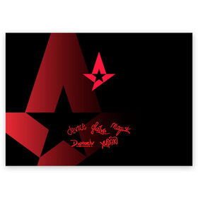 Поздравительная открытка с принтом Astralis - All Stars (2019) в Екатеринбурге, 100% бумага | плотность бумаги 280 г/м2, матовая, на обратной стороне линовка и место для марки
 | Тематика изображения на принте: 0x000000123 | astralis | csgo | астралис | ксго