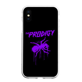 Чехол для iPhone XS Max матовый с принтом The Prodigy в Екатеринбурге, Силикон | Область печати: задняя сторона чехла, без боковых панелей | 90 е | the prodigy | кит флинт | музыка | муравей | панк | рок | техно | электро