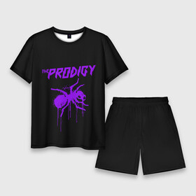 Мужской костюм с шортами 3D с принтом The Prodigy в Екатеринбурге,  |  | 90 е | the prodigy | кит флинт | музыка | муравей | панк | рок | техно | электро