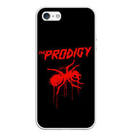 Чехол для iPhone 5/5S матовый с принтом The Prodigy в Екатеринбурге, Силикон | Область печати: задняя сторона чехла, без боковых панелей | 90 е | the prodigy | кит флинт | музыка | муравей | панк | рок | техно | электро