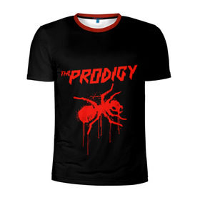 Мужская футболка 3D спортивная с принтом The Prodigy в Екатеринбурге, 100% полиэстер с улучшенными характеристиками | приталенный силуэт, круглая горловина, широкие плечи, сужается к линии бедра | 90 е | the prodigy | кит флинт | музыка | муравей | панк | рок | техно | электро