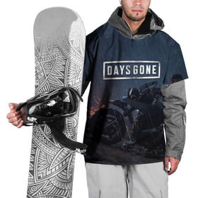 Накидка на куртку 3D с принтом Days Gone в Екатеринбурге, 100% полиэстер |  | Тематика изображения на принте: 2019 | days gone | game | poster | ps4 | zombie | жизнь после | зомби | игра