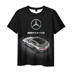 Мужская футболка 3D с принтом Mercedes V8 Biturbo AMG в Екатеринбурге, 100% полиэфир | прямой крой, круглый вырез горловины, длина до линии бедер | amg | cool | design | mercedes | mercedes benz | motorsport | power | prestige | race | silver | sport car | status | автоспорт | гонка | дизайн | круто | мерседес | мощь | престиж | серебряный | спорткар | статус