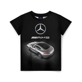 Детская футболка 3D с принтом Mercedes V8 Biturbo AMG в Екатеринбурге, 100% гипоаллергенный полиэфир | прямой крой, круглый вырез горловины, длина до линии бедер, чуть спущенное плечо, ткань немного тянется | Тематика изображения на принте: amg | cool | design | mercedes | mercedes benz | motorsport | power | prestige | race | silver | sport car | status | автоспорт | гонка | дизайн | круто | мерседес | мощь | престиж | серебряный | спорткар | статус