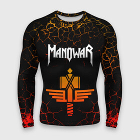 Мужской рашгард 3D с принтом MANOWAR в Екатеринбурге,  |  | manowar | manowar 2019 | manowar warriors | manowar world | группа manowar | концерт manowar. | мановар