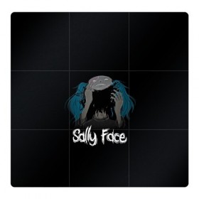 Магнитный плакат 3Х3 с принтом Sally Face в Екатеринбурге, Полимерный материал с магнитным слоем | 9 деталей размером 9*9 см | 