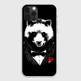 Чехол для iPhone 12 Pro Max с принтом Медведь авторитет в Екатеринбурге, Силикон |  | authority | bear | go | авторитет | аль капоне | бабочка | в носу | взгляд | галстук | графика | дикий | животное | иллюстрация | картинка | кольцо | костюм | красная | крестный | мафия | медведь | мода | отец
