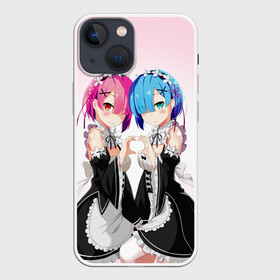 Чехол для iPhone 13 mini с принтом Re:Zero. Рем и Рам в Екатеринбурге,  |  | Тематика изображения на принте: re zero | re:zero. жизнь с нуля в альтернативном мире | re:zero. жизнь с нуля в другом мире | rezero | аниме | манга | рем | рем и рам | эмилия