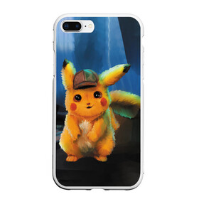 Чехол для iPhone 7Plus/8 Plus матовый с принтом Detective Pikachu в Екатеринбурге, Силикон | Область печати: задняя сторона чехла, без боковых панелей | detective pikachu | pikachu | pokemon | детектив пикачу | пика | покемон