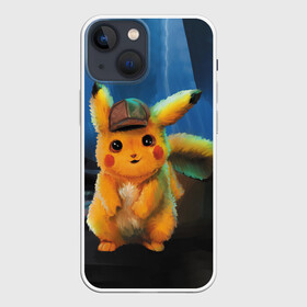 Чехол для iPhone 13 mini с принтом Detective Pikachu в Екатеринбурге,  |  | detective pikachu | pikachu | pokemon | детектив пикачу | пика | покемон